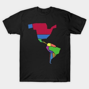 Map of the Americas T-Shirt